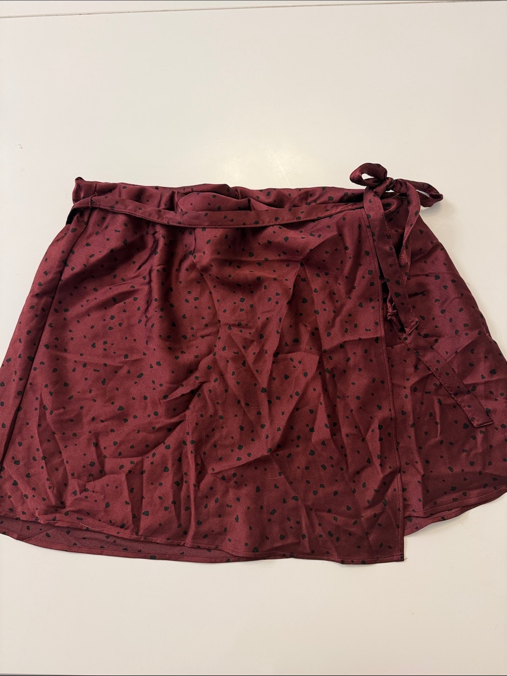 Abercrombie Burgundy Polka Dot Skirt